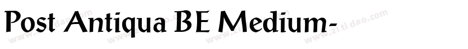 Post Antiqua BE Medium字体转换